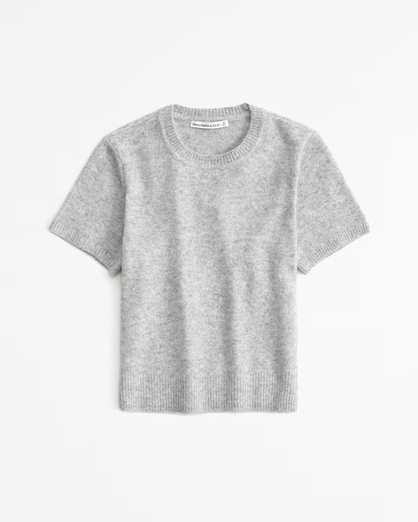 Crew Sweater Tee | Grey Tee | Gray Tee | Grey Sweater | Gray Sweater  | Abercrombie & Fitch (US)