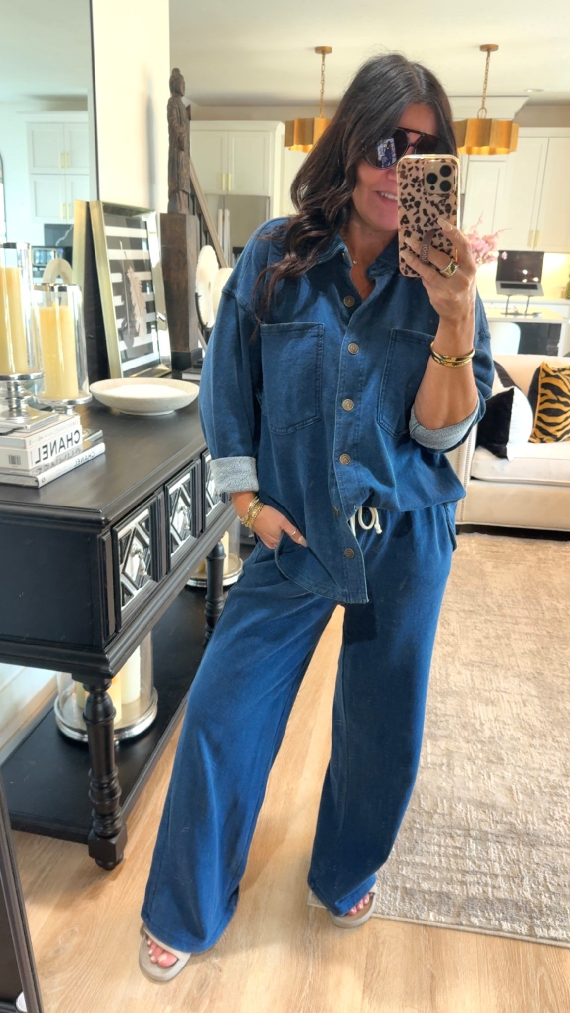 Looks like denim, but it’s sweats

Small in top and bottom, so good I now own two colors

Travel sets, sweats 

#LTKOver40 #LTKTravel #LTKootd