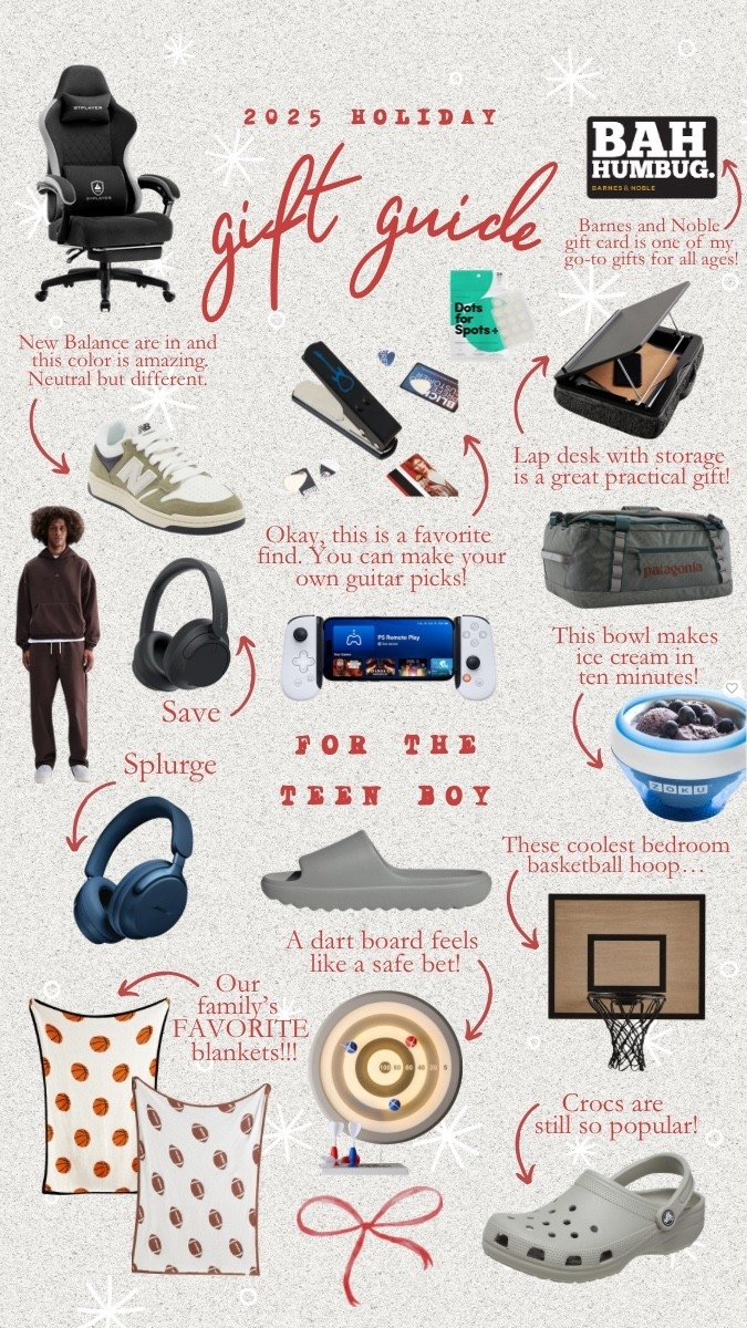 HOLIDAY GIFT GUIDES 2025 | For the Teen Boy

#LTKGiftGuide #LTKKids #LTKHoliday