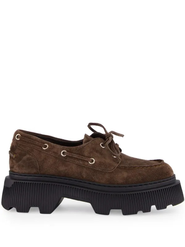 Santoni Platform lace-up Shoes | Brown | FARFETCH | Farfetch Global
