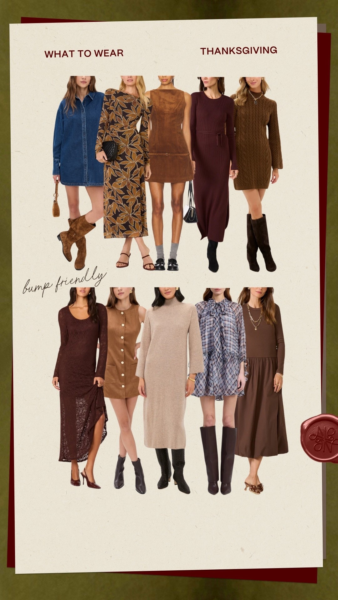 What to wear: Thanksgiving 🍂🦃 

Thanksgiving outfit 
Thanksgiving dress
Holiday outfit 
Holiday dress
Fall outfit 
Fall fashion
Thanksgiving hosting 

#LTKStyleTip #LTKSeasonal #LTKHoliday