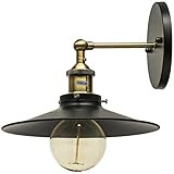 Sunlite 07036-SU Vintage-Inspired Canopy Wall Sconce Metal Industrial Style Fixture, Rustic Farmhous | Amazon (US)