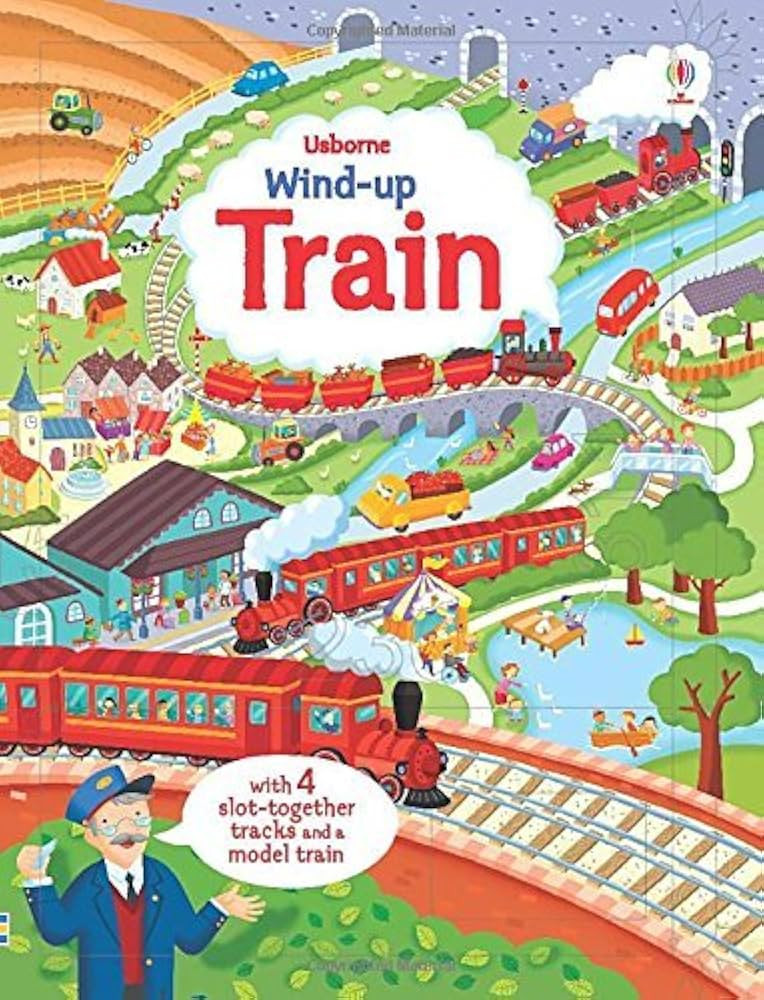 Wind-Up Train (Wind-up Books) by Fiona Watt (1-Oct-2014) Board book | Amazon (US)