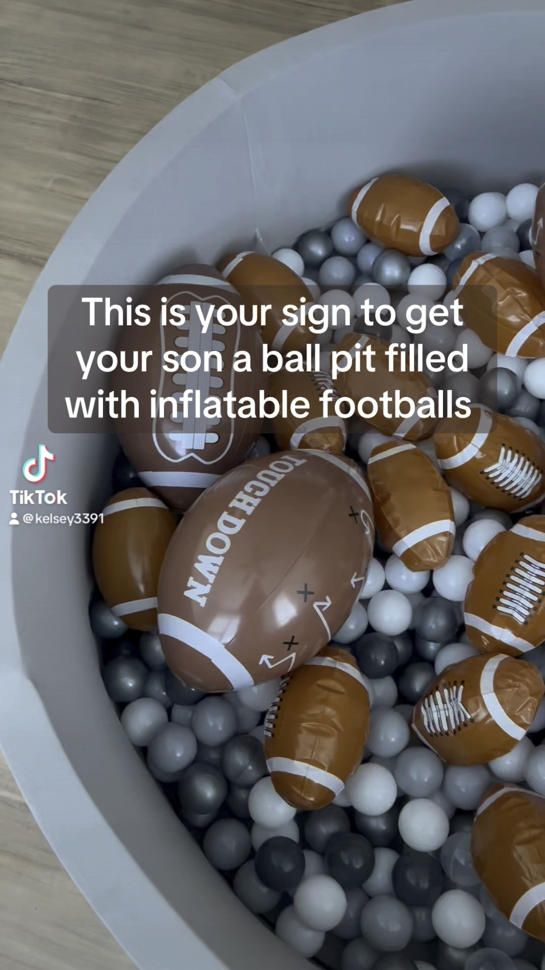 My son received this ball Pitt for his first birthday and he absolutely loves it! His party was football themed so my best friend and my mom got him this blow up footballs to put inside the ball pit and it just adds an extra little touch to just having regular balls in it! Definitely worth the purchase your kid will stay busy forever playing in here! 

#LTKxPrimeDay #LTKHoliday #LTKKids