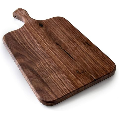 Walnut Wood Cutting Board | Jumbo Extra Large Size 26" x 16", Paddle Shape with Handle | Premium ... | Amazon (US)