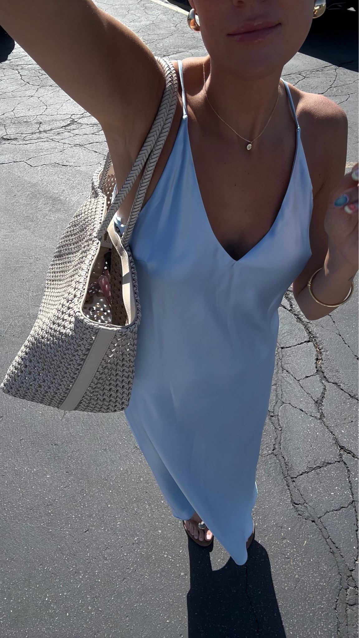 Loving this light blue satin dress 🤍 perfect for summer & under $100

Blue dress, wedding guest dress, Zara, Madewell, Madewell bag, Madewell sandals, Zara dress, long dress, summer dress, vacation outfit 

#LTKStyleTip #LTKFindsUnder100 #LTKWedding