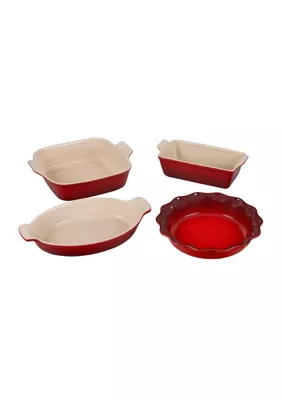 Le Creuset Heritage 4-Piece Bakeware Essentials Set | Belk