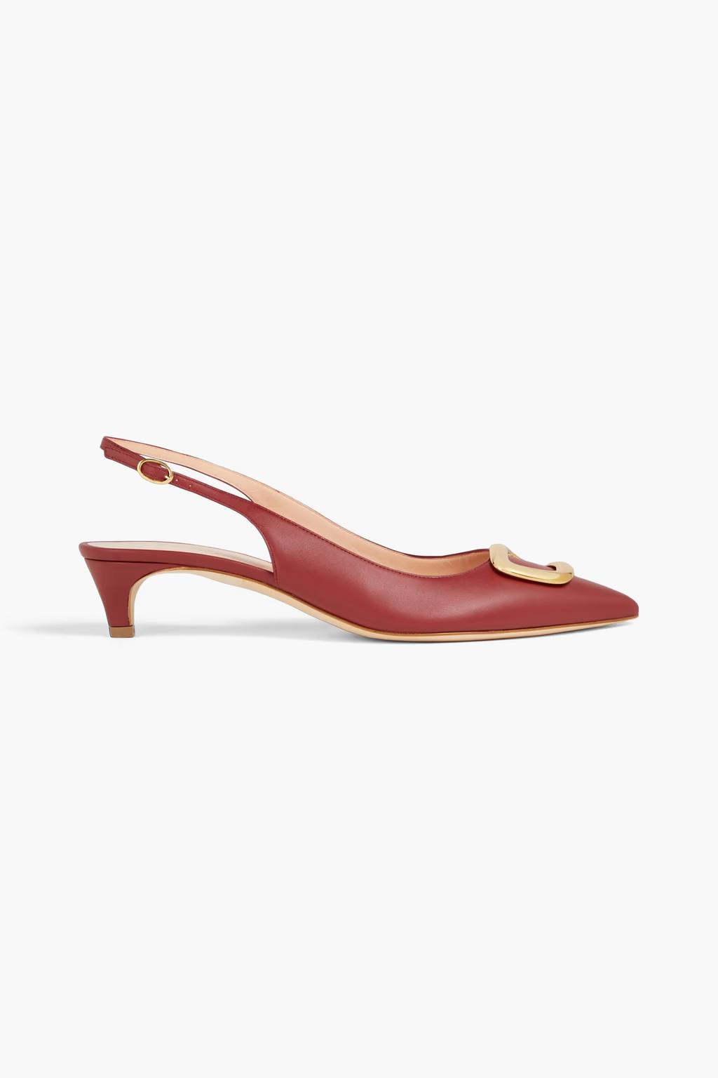 Slingback-Pumps aus Leder mit Ringdetails | The Outnet (UK and Europe)