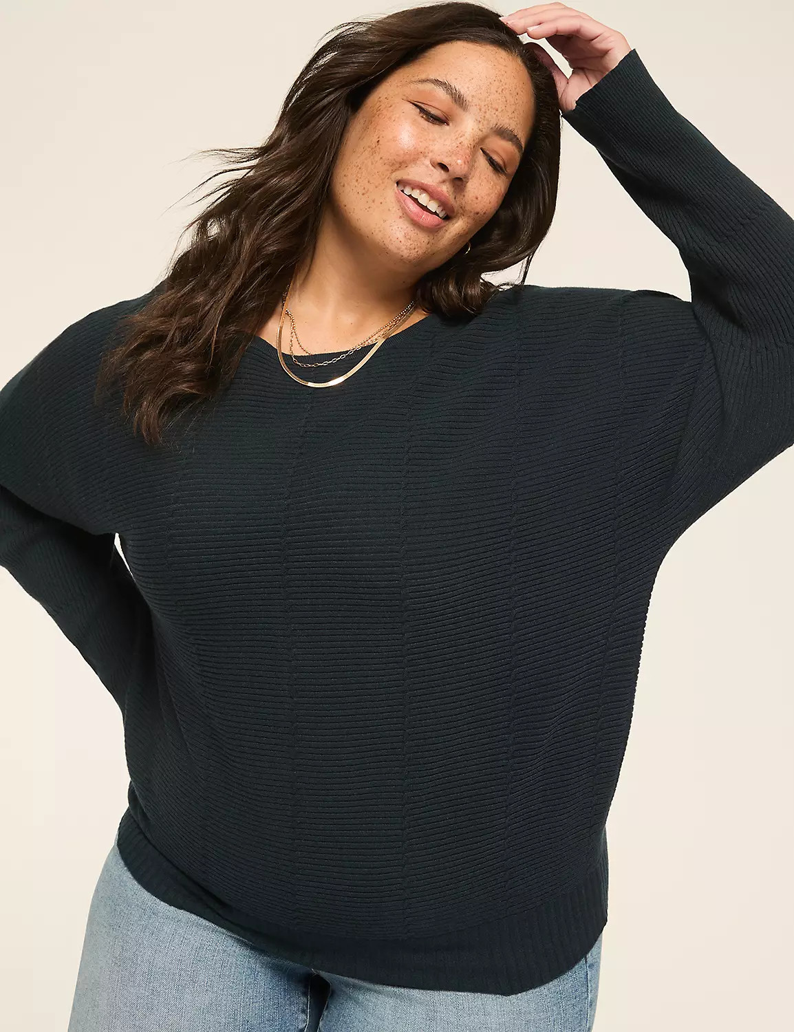 Textured Tunic Sweater | LaneBryant | Lane Bryant (US)