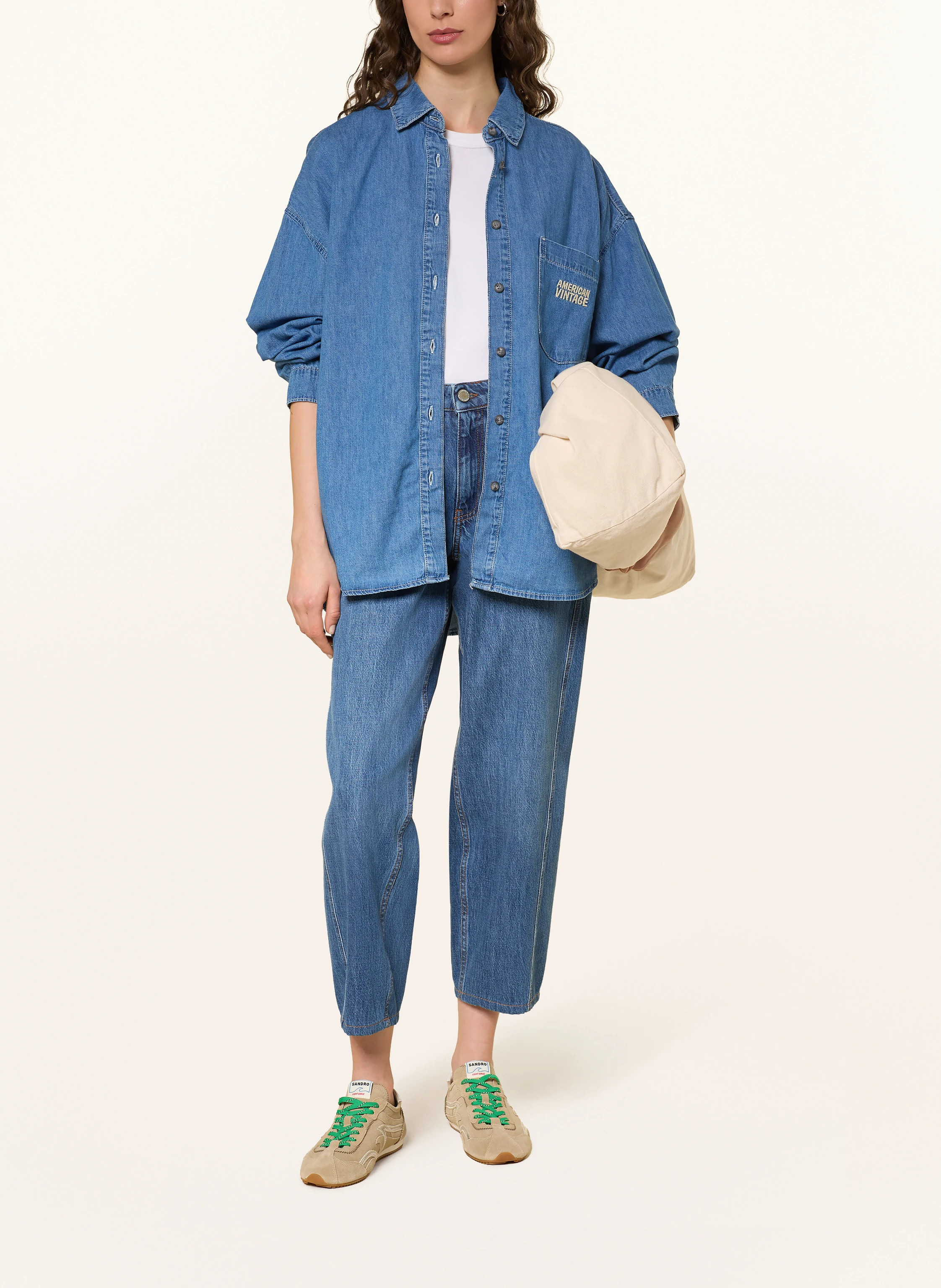 American Vintage Jeansbluse IZEWAY in blau | Breuninger (DACH)