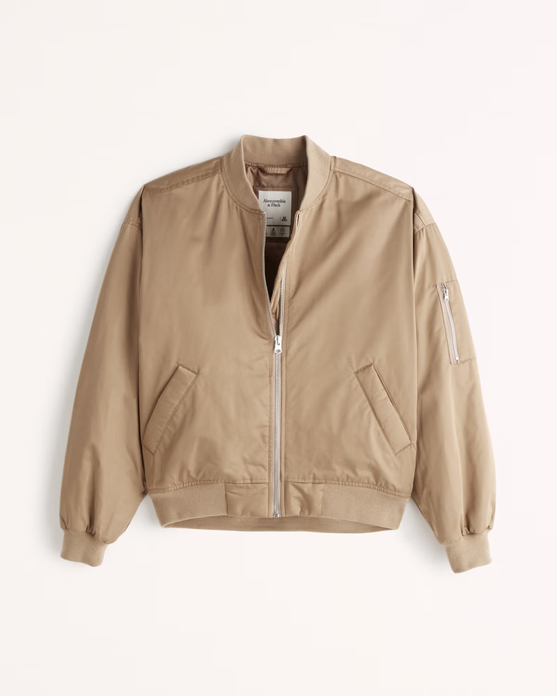 Women's Classic Bomber Jacket | Women's Coats & Jackets | Abercrombie.com | Abercrombie & Fitch (US)