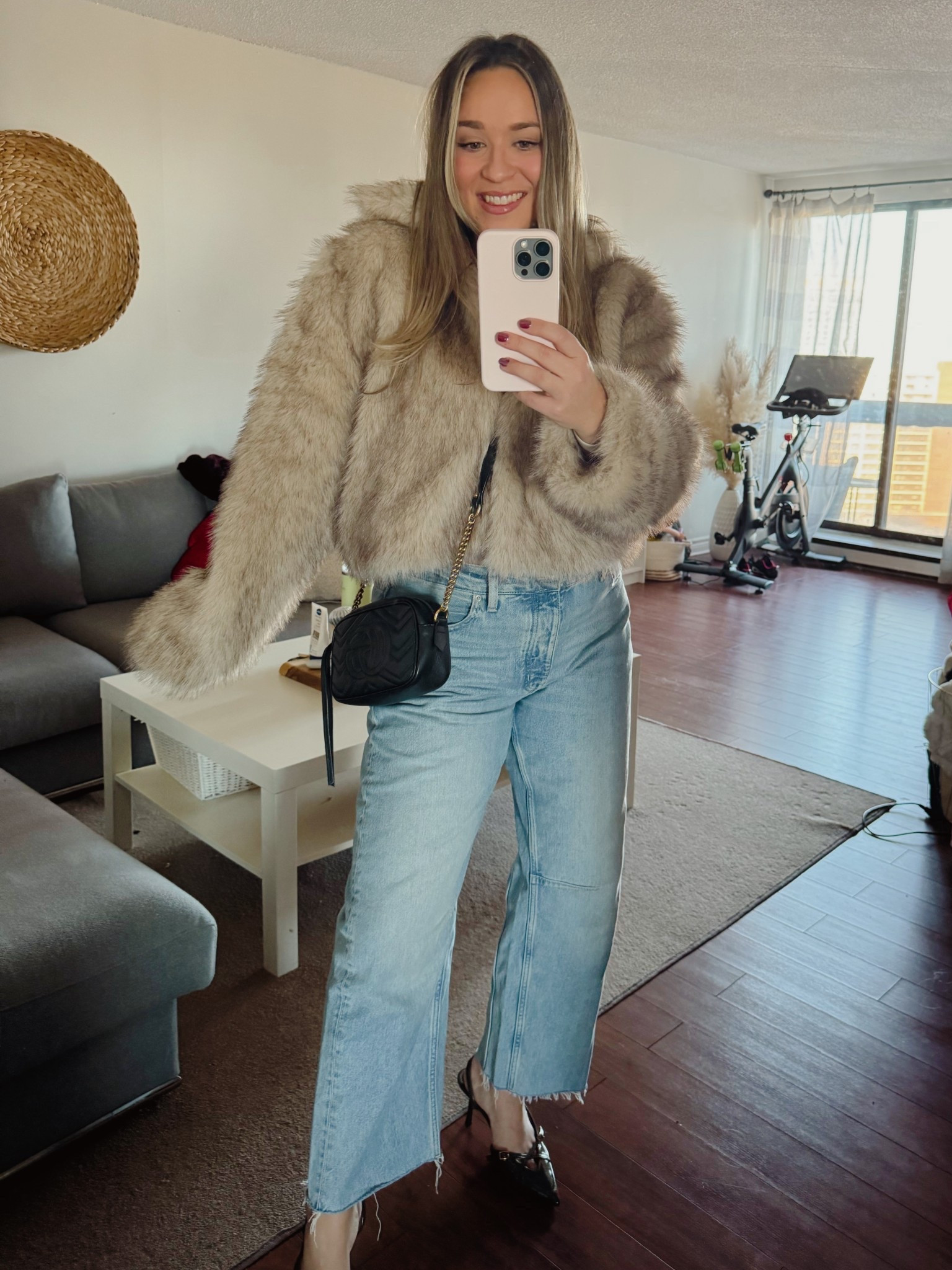 Keeping warm 🍷 #winteroutfits #outfitinspo #canada #furcoat #furcoatoutfit 

#LTKwinter #LTKjeans #LTKcanada