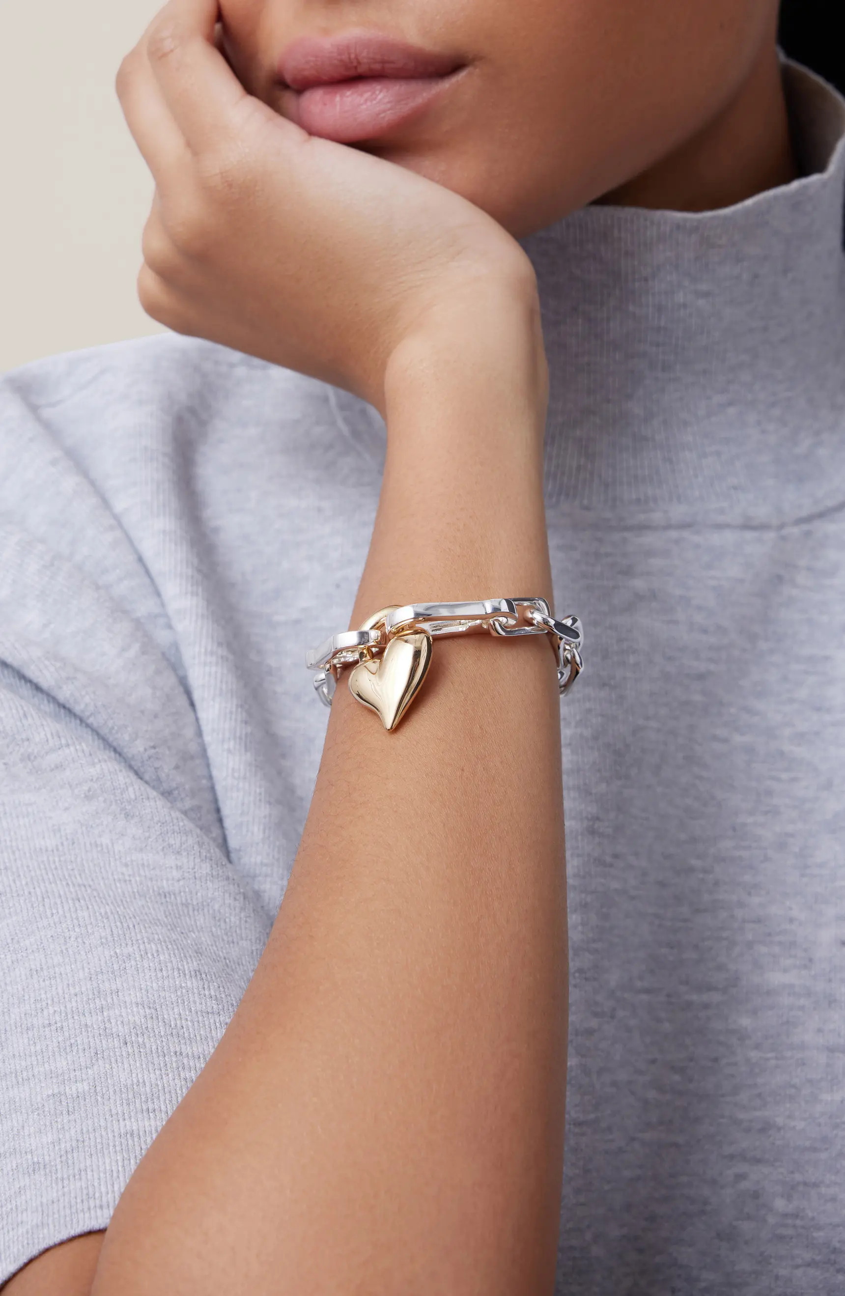 Padlock Heart Chain Bracelet | Nordstrom