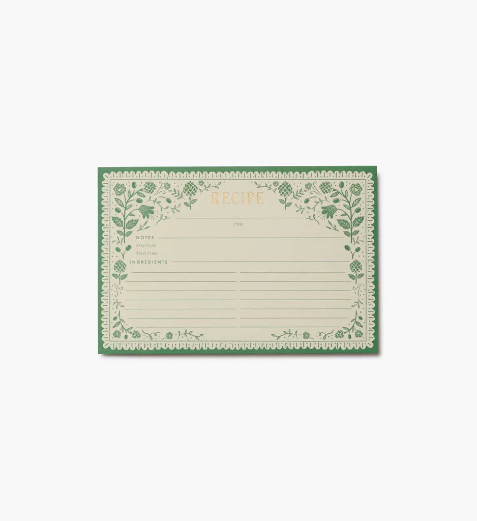 Recipe Cards - Artichoke | Rifle Paper Co.