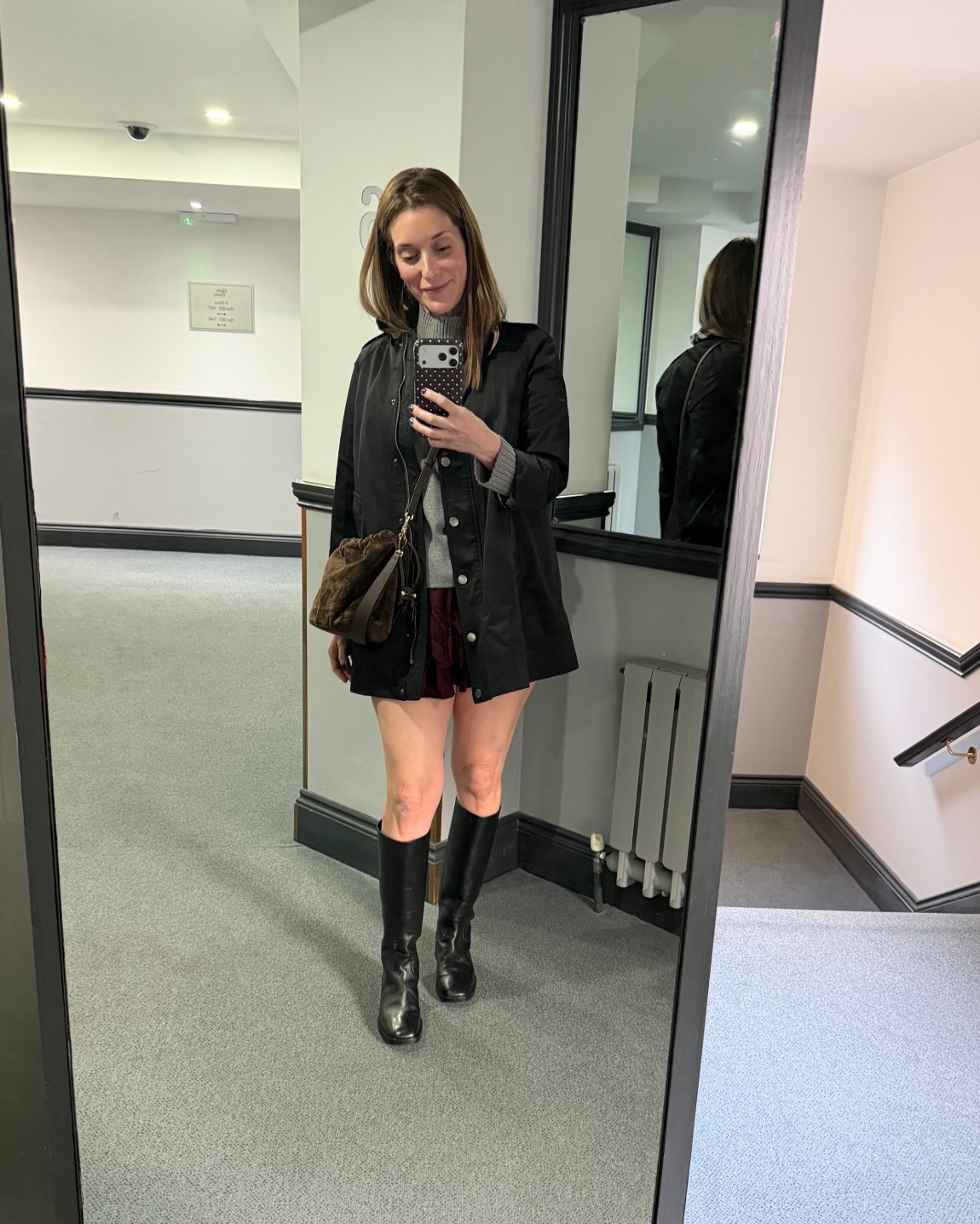 Night one in London - dinner fit 

Sweater and skirt are old but everything else linked

#LTKTravel #LTKShoeCrush #LTKOver40