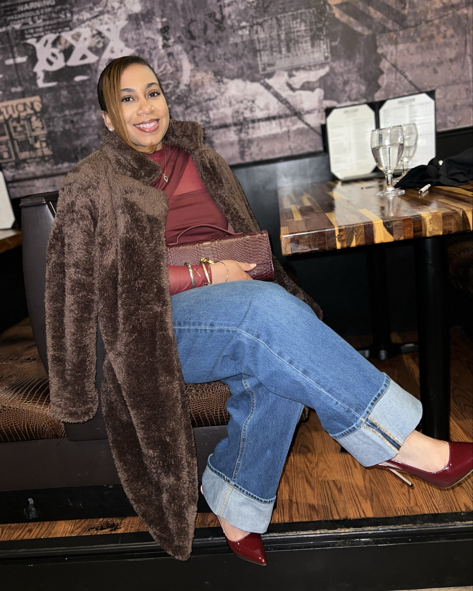 This coat has been a staple piece for many outfits! It can be dressed up or down for an elevated casual look. I’m wearing a small. I sized down.  The shirt is a bodysuit and I’m wearing a medium. It fits true to size. The jeans are 8 short which are true to size (purchased in 2024). 

#LTKFindsUnder100 #LTKStyleTip #LTKPetite
