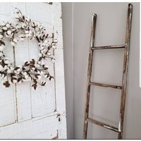 5Ft Blanket Ladder - Decrotive Wooden Farmhouse Distressed Wood -Decorative | Etsy (US)