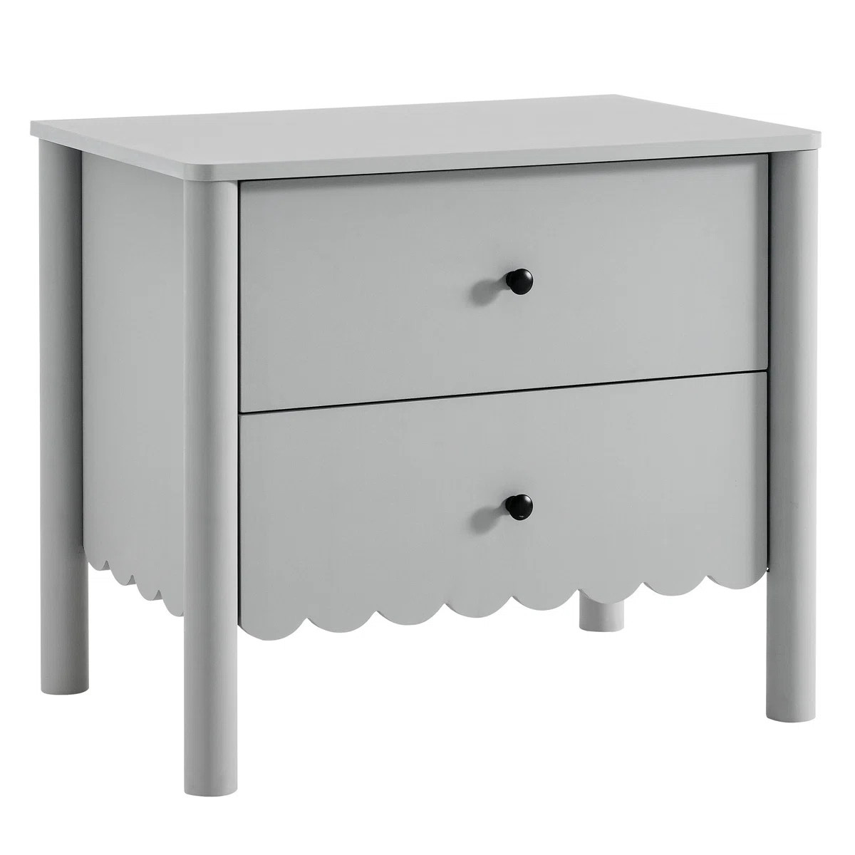 Emmeline Scalloped 2-Drawer Nightstand | Wayfair North America