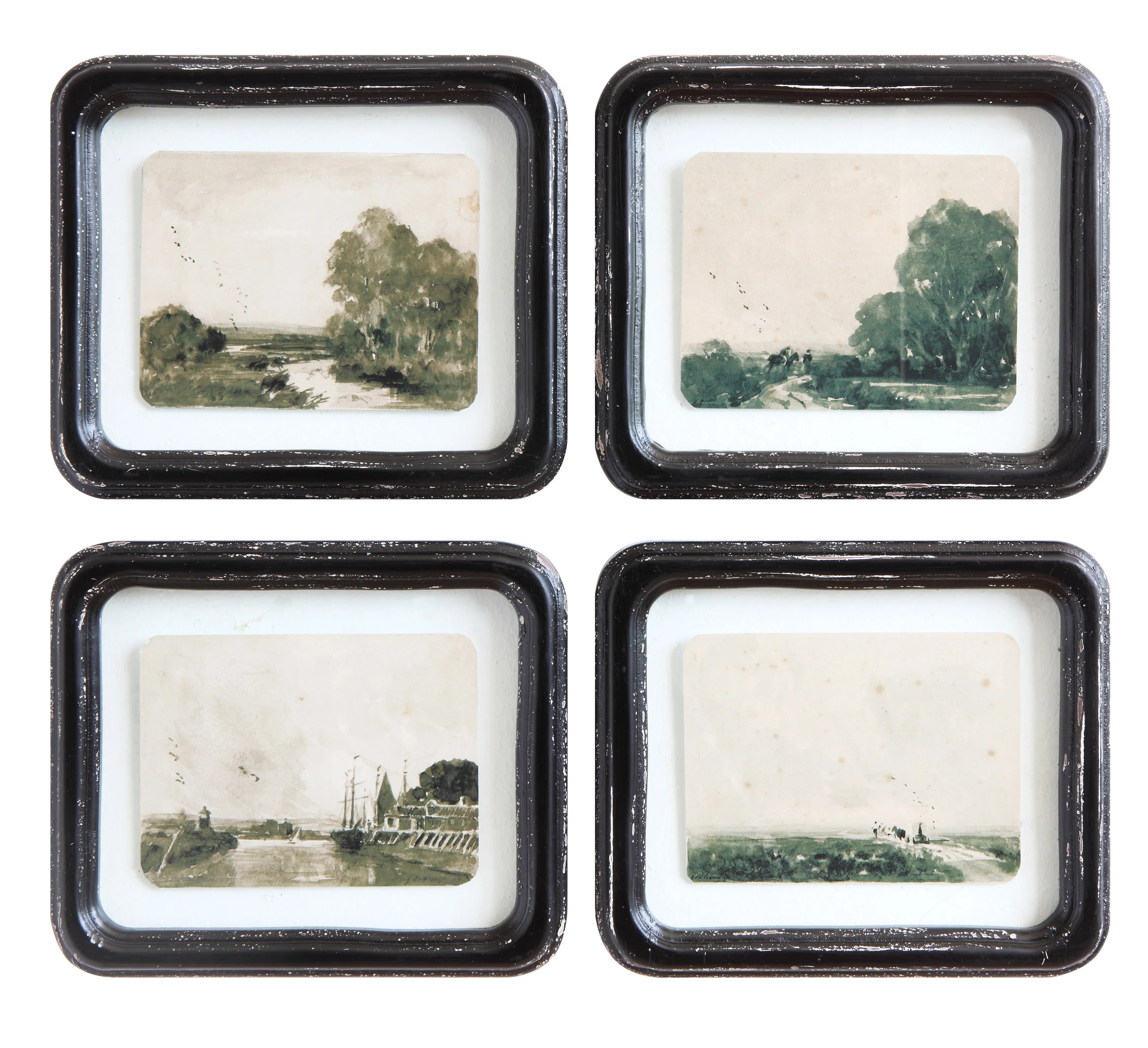 Charlton Home® Wood Framed Wall Décor with Floating Landscape | Wayfair | Wayfair North America