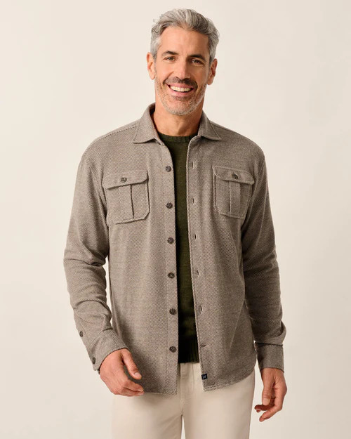 Carl Stretch Knit Flannel Lodge Shirt | johnnie O