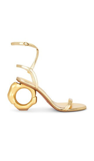 Cult Gaia Circe Sandal in Metallic Gold. - size 38.5 | Revolve Clothing (Global)
