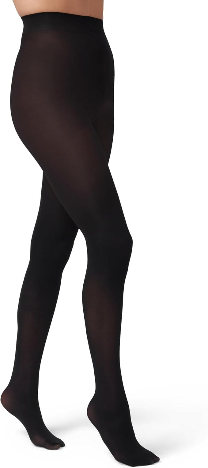 HUE Women’s Opaque Non Control Top Sheer to Waist Tights | Amazon (US)