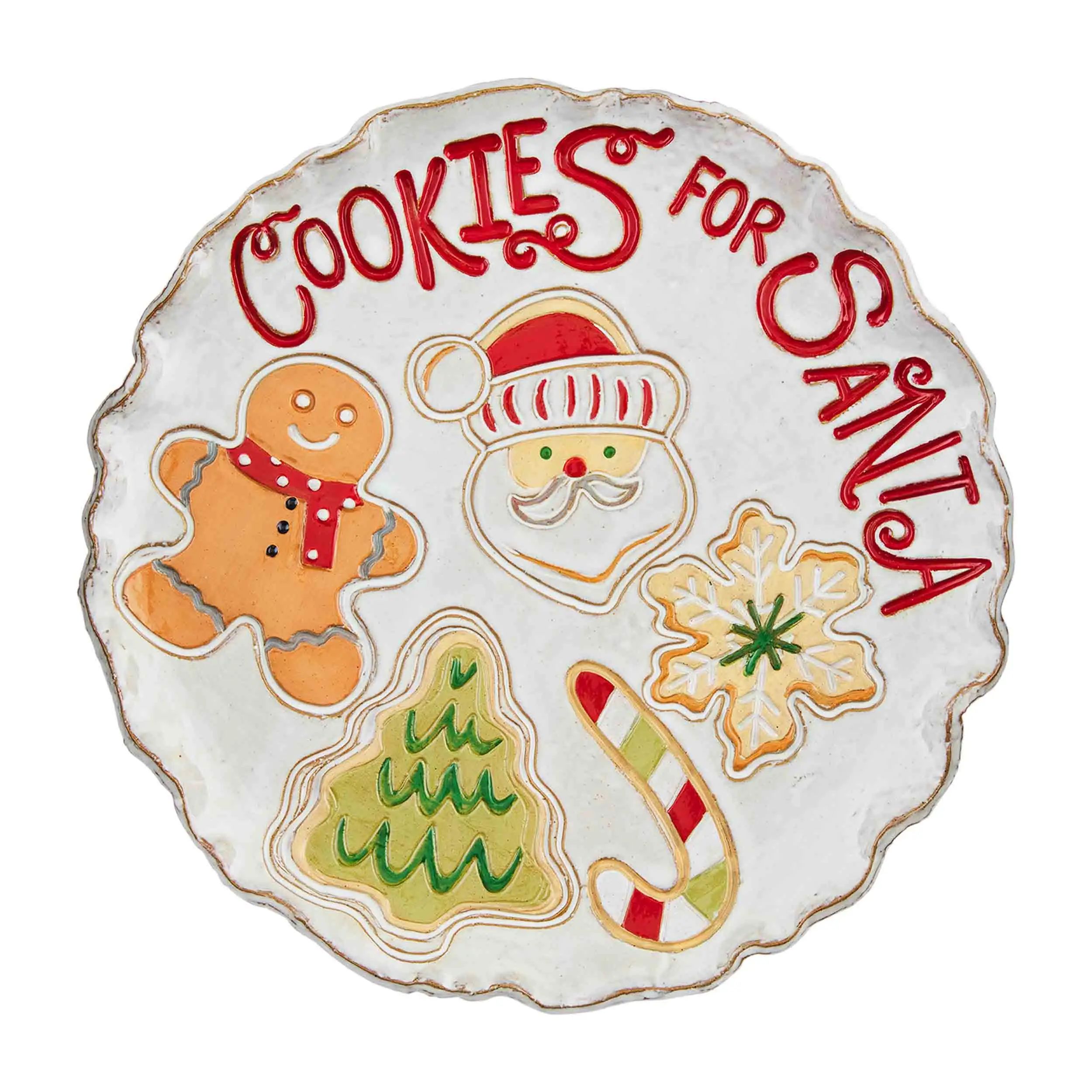 Cookies For Santa Plate | Mud Pie (US)