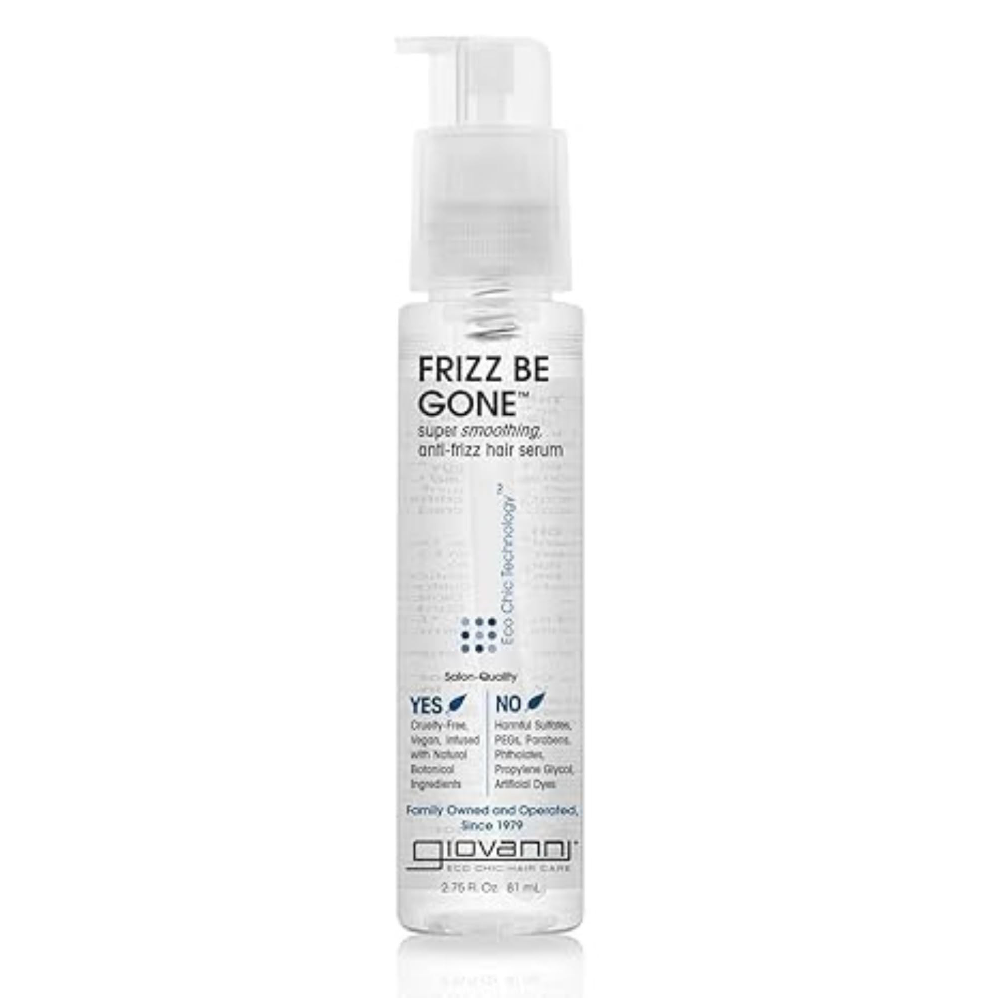 Amazon.com: GIOVANNI ECO CHIC Frizz Be Gone - Super Smoothing Anti-Frizz Hair Serum, Adds Shine, ... | Amazon (US)