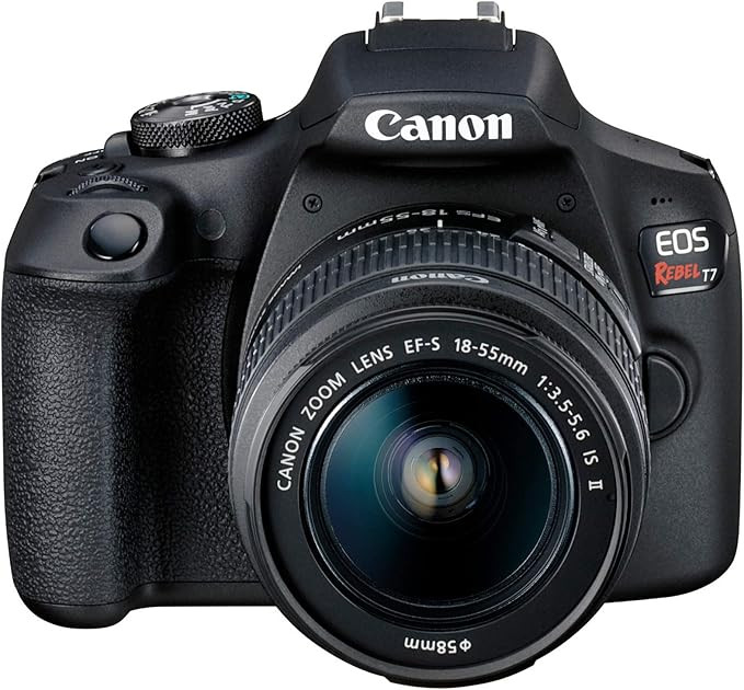 Canon EOS Rebel T7 DSLR Camera with 18-55mm Lens | Built-in Wi-Fi | 24.1 MP CMOS Sensor | DIGIC 4... | Amazon (US)