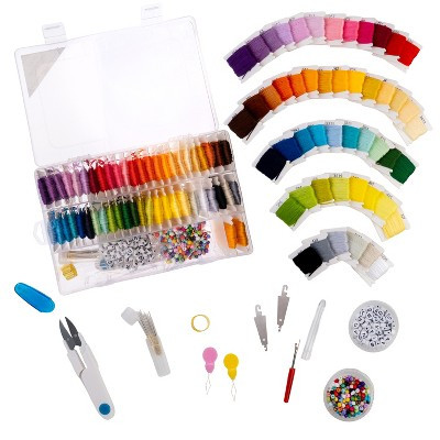John Bead All-in-One DIY Embroidery Kit Craft Box | Target