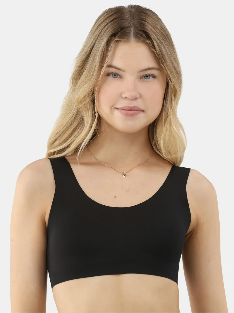 No Boundaries Wire-Free Bonded Scoop Bra, Sizes XS to XXXL | Walmart (US)