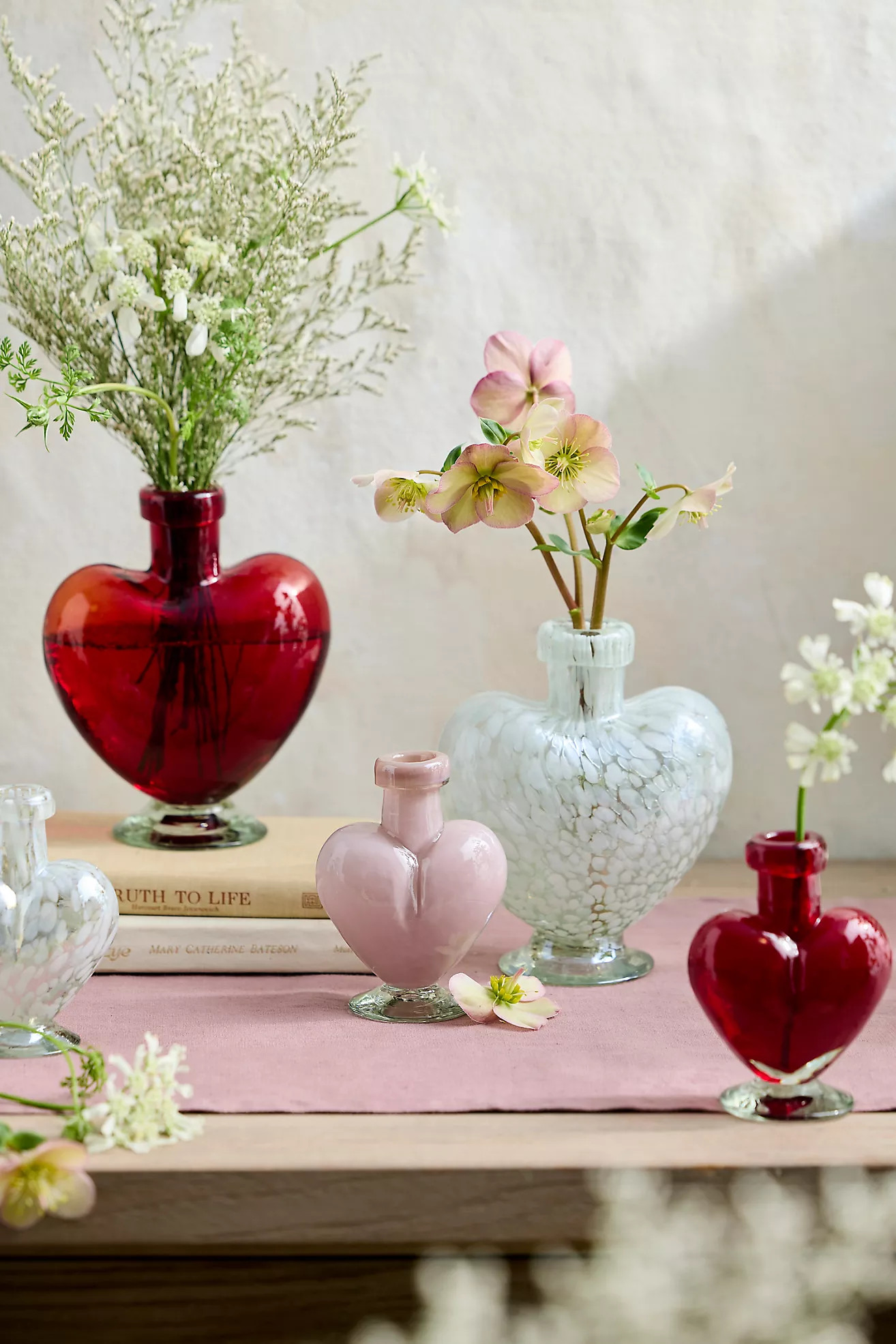 Glass Heart Bud Vase | Anthropologie (US)