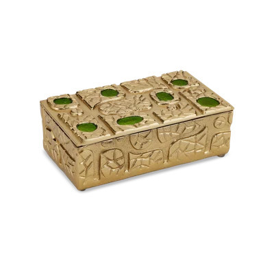 Beau Monde Gold & Green Box | Wayfair North America
