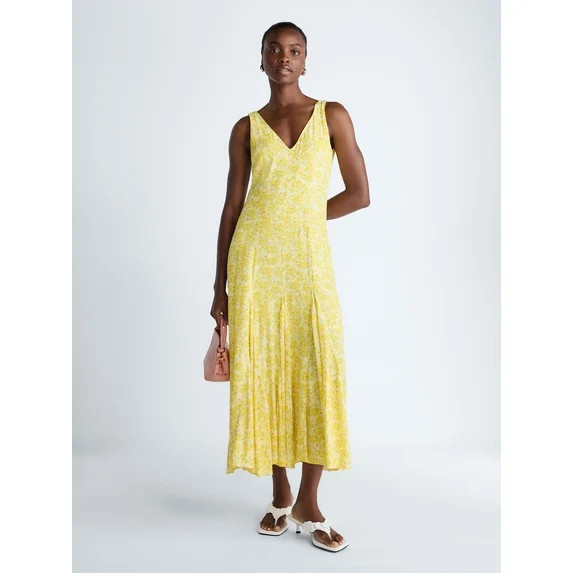 Scoop Women's and Women's Plus Maxi Godet Dress, Sizes 0-26W | Walmart (US)