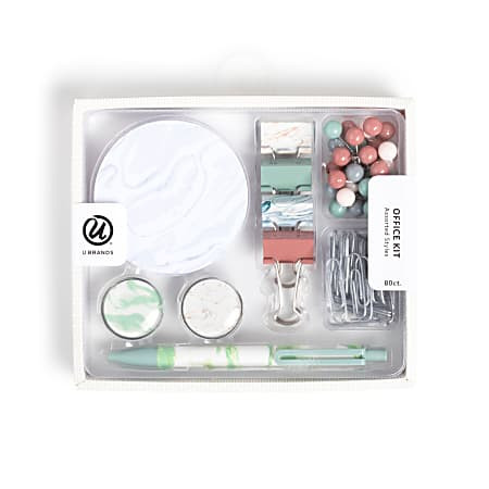 U Brands Novelty Stationery Kit Set In Stone Kit Of 80 Pieces - Office Depot | Office Depot and OfficeMax 