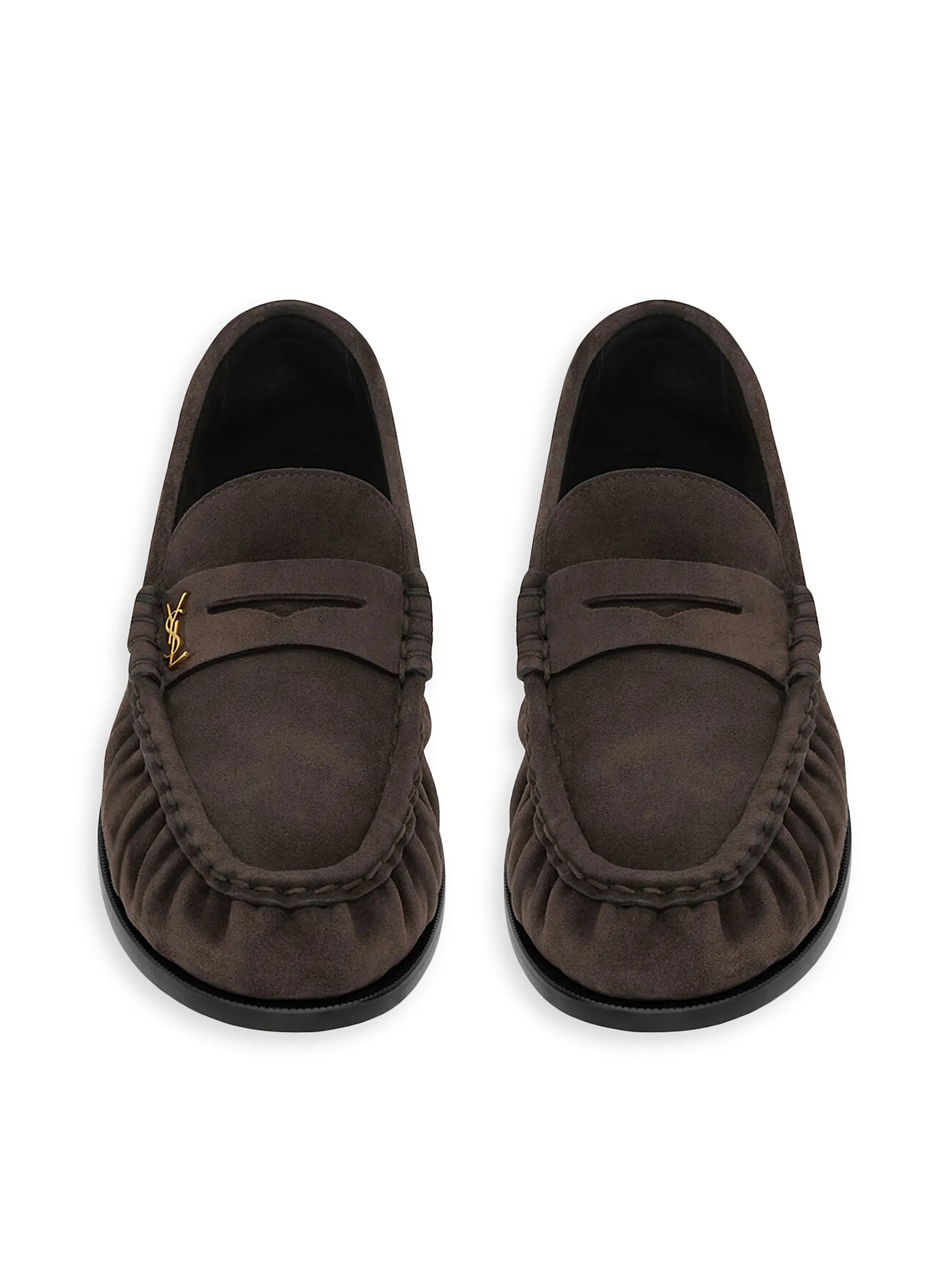 Le Loafer Penny Slippers in Suede | Saks Fifth Avenue