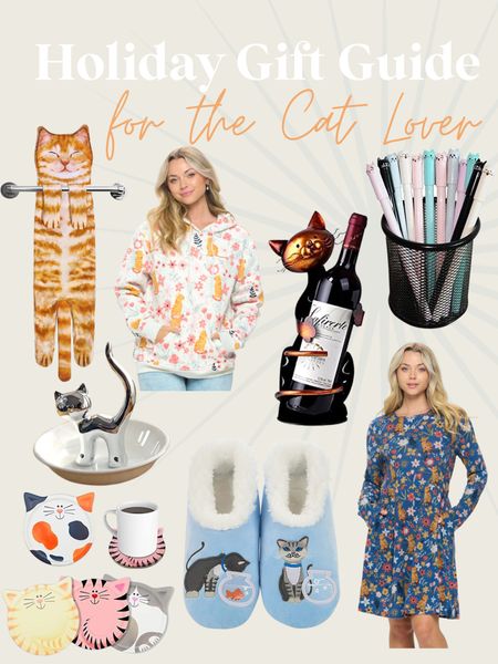 Holiday gift guide for the cat lover!

Dish towel, hand towel, sweatshirt, cat, cat dress, cat pens, wine holder, ring holder, jewelry dish, slippers, coasters 

#LTKHoliday #LTKstyletip #LTKhome