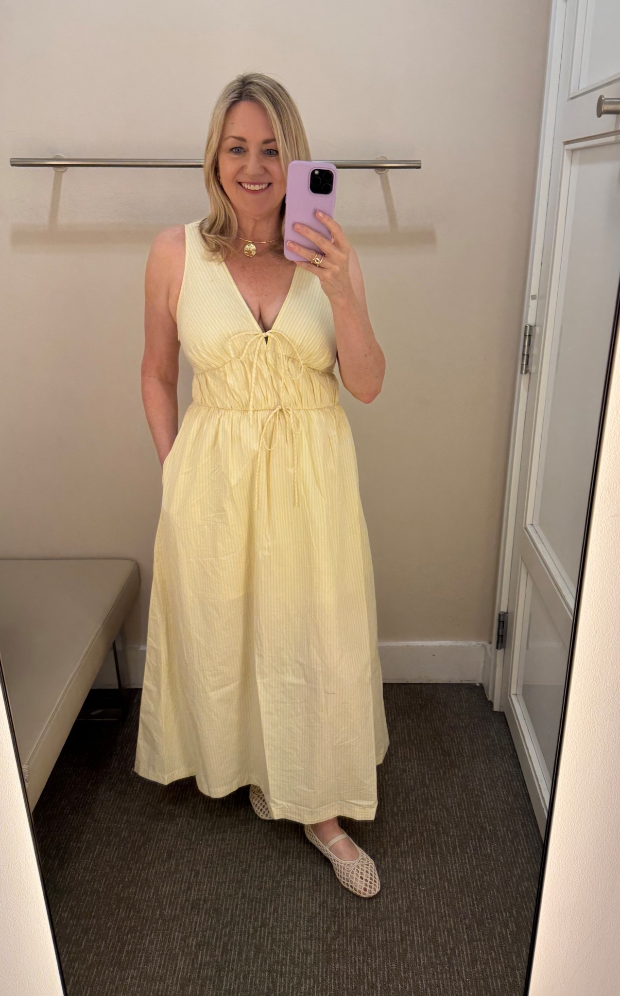 Flowy, pretty yellow dress for spring or a vacation outfitt

#LTKMothersDay #LTKTravel #LTKootd