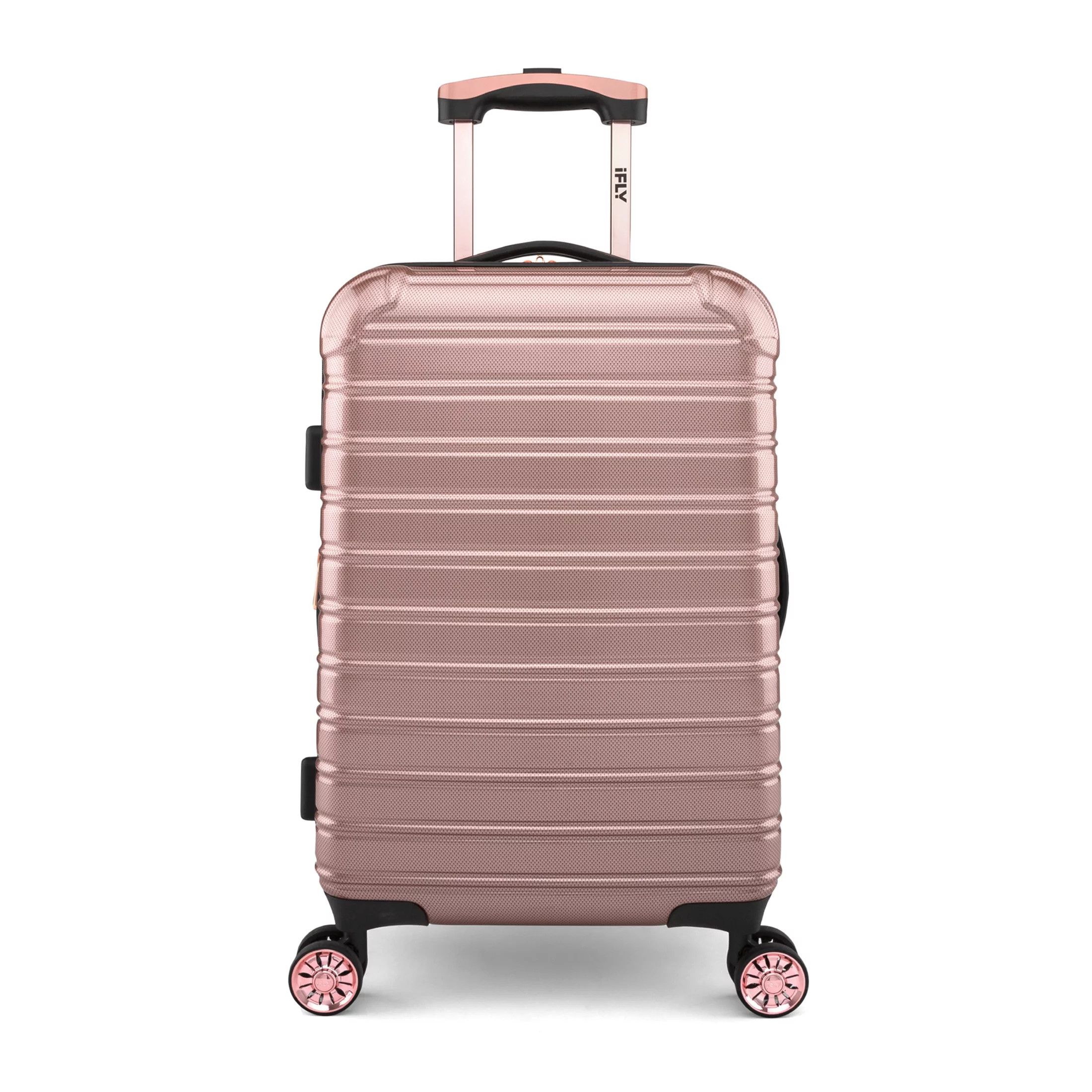 iFLY Hardside Fibertech Carry On Luggage, 20", Rose Gold | Walmart (US)