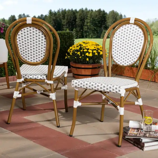 Indoor and Outdoor Stackable Dining Chair 2-Piece Set by Baxton Studiobrand Baxton Studio1 / 18R... | Bed Bath & Beyond