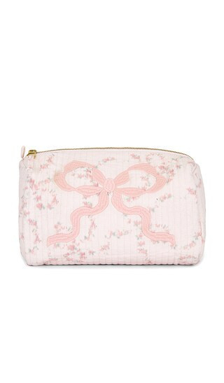 LoveShackFancy Octavia Pouch With Bow in Pink. | Revolve Clothing (Global)