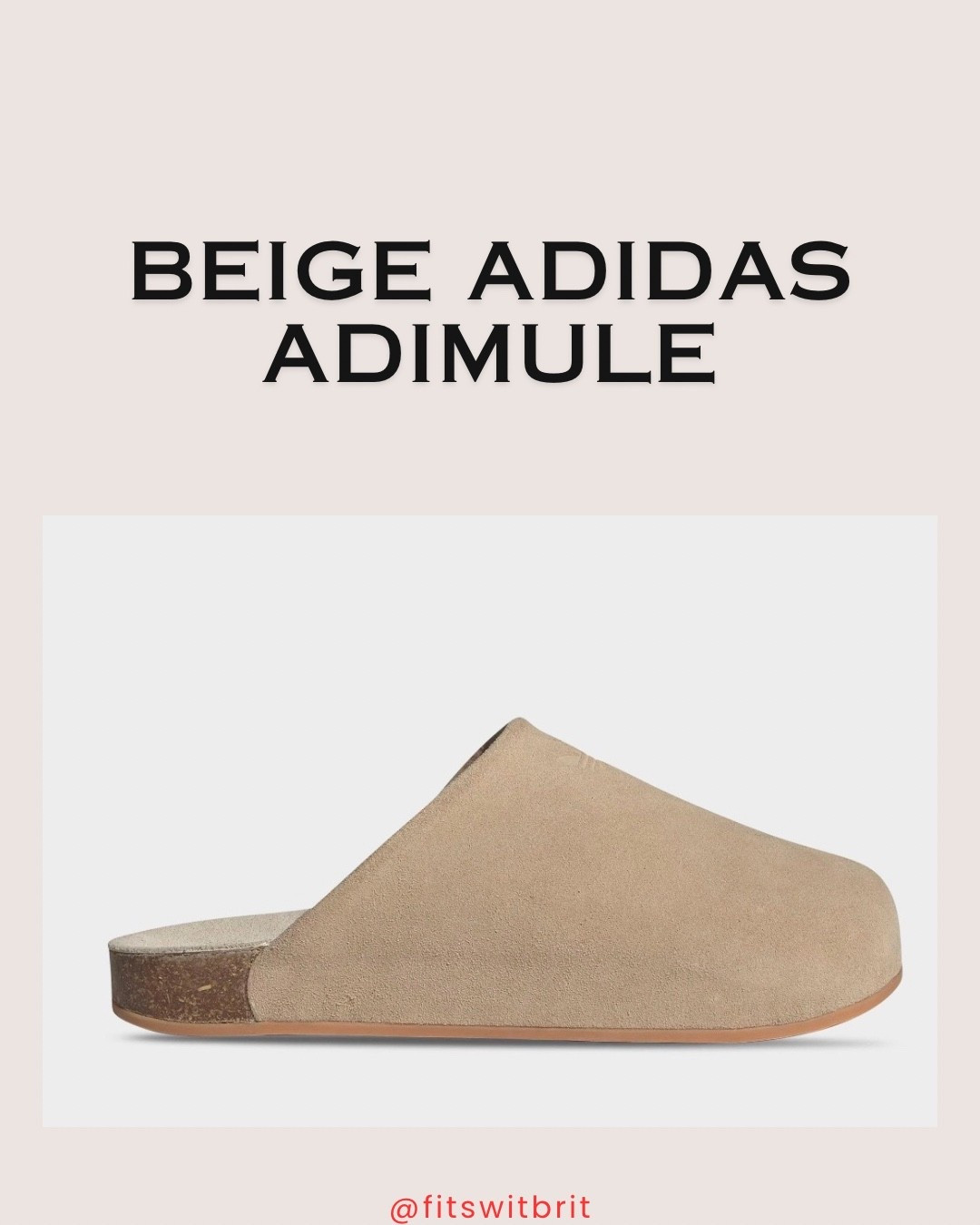 Beige Adidas Adimule

#LTKootd #LTKGiftGuide