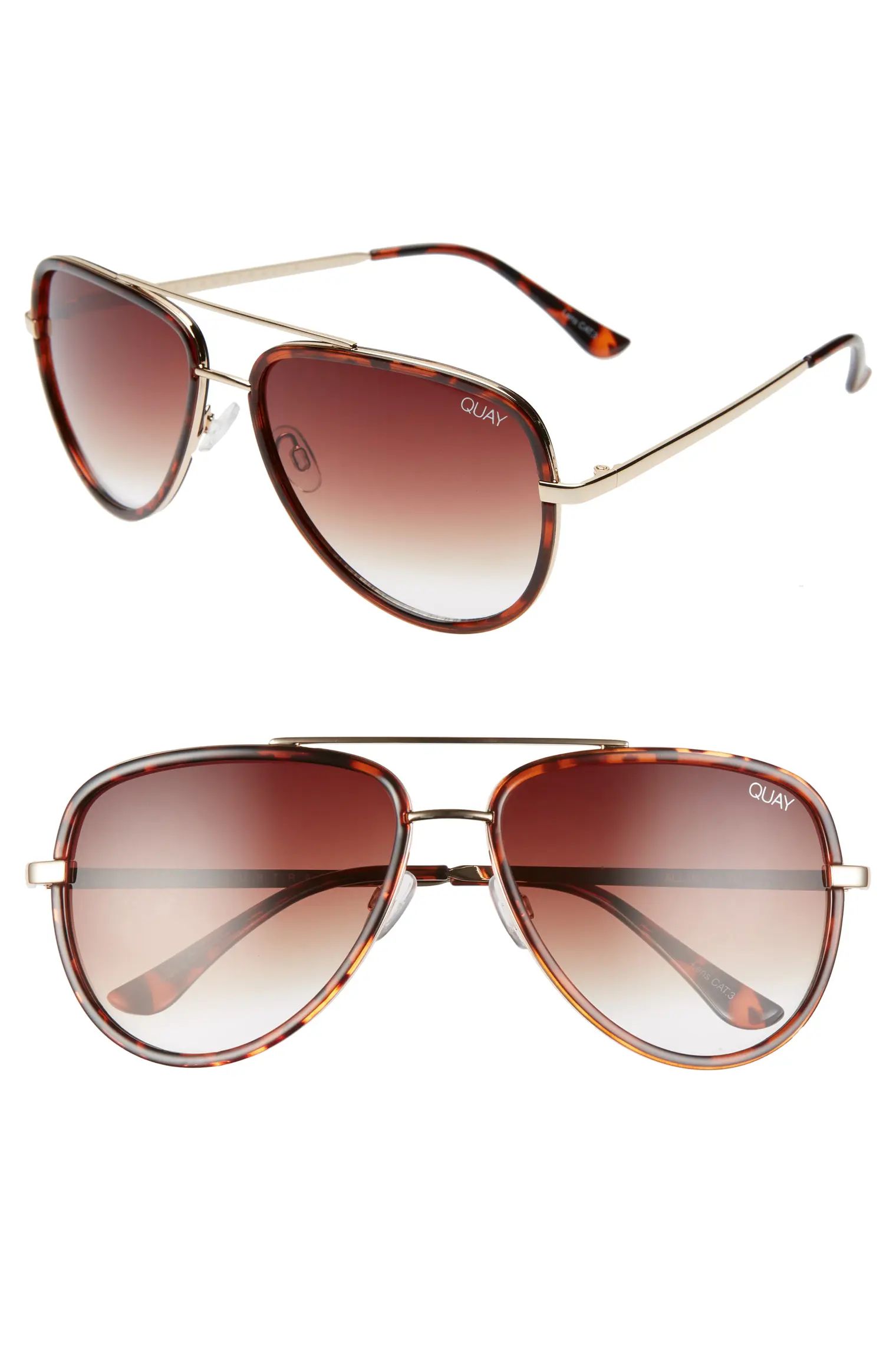 x JLO All in 56mm Aviator Sunglasses | Nordstrom