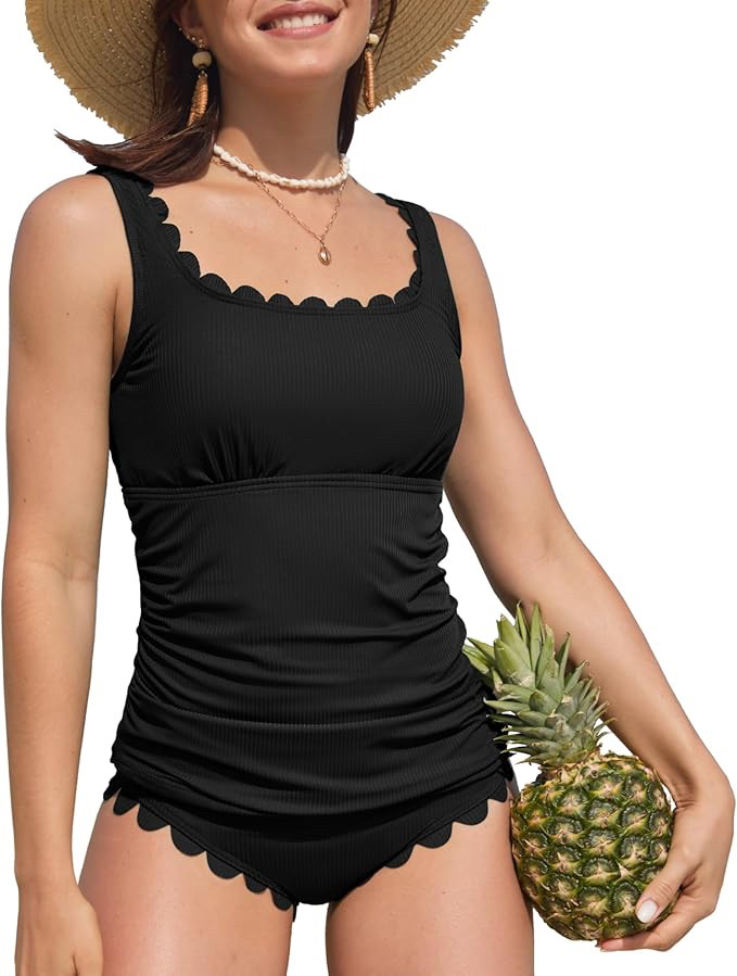 Womens Two Piece Ribbed Tankini Swimsuits Scalloped Tankini

12% off Code: 6VPZW6V5 + 38% off with Deal

End Date: 2025-6-8 23:59 PM PDT  

 #LTKSummerEdit #LTKActive #LTKMidsize