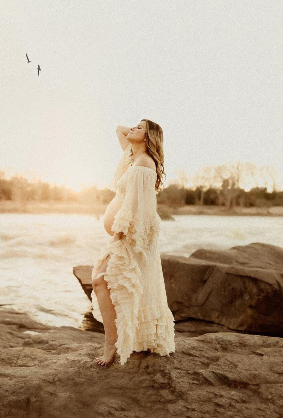 Boho Maternity Dress Set, Women's Boho Two-pieces Dress, Dress for the Maternity Session, Photo P... | Etsy (US)