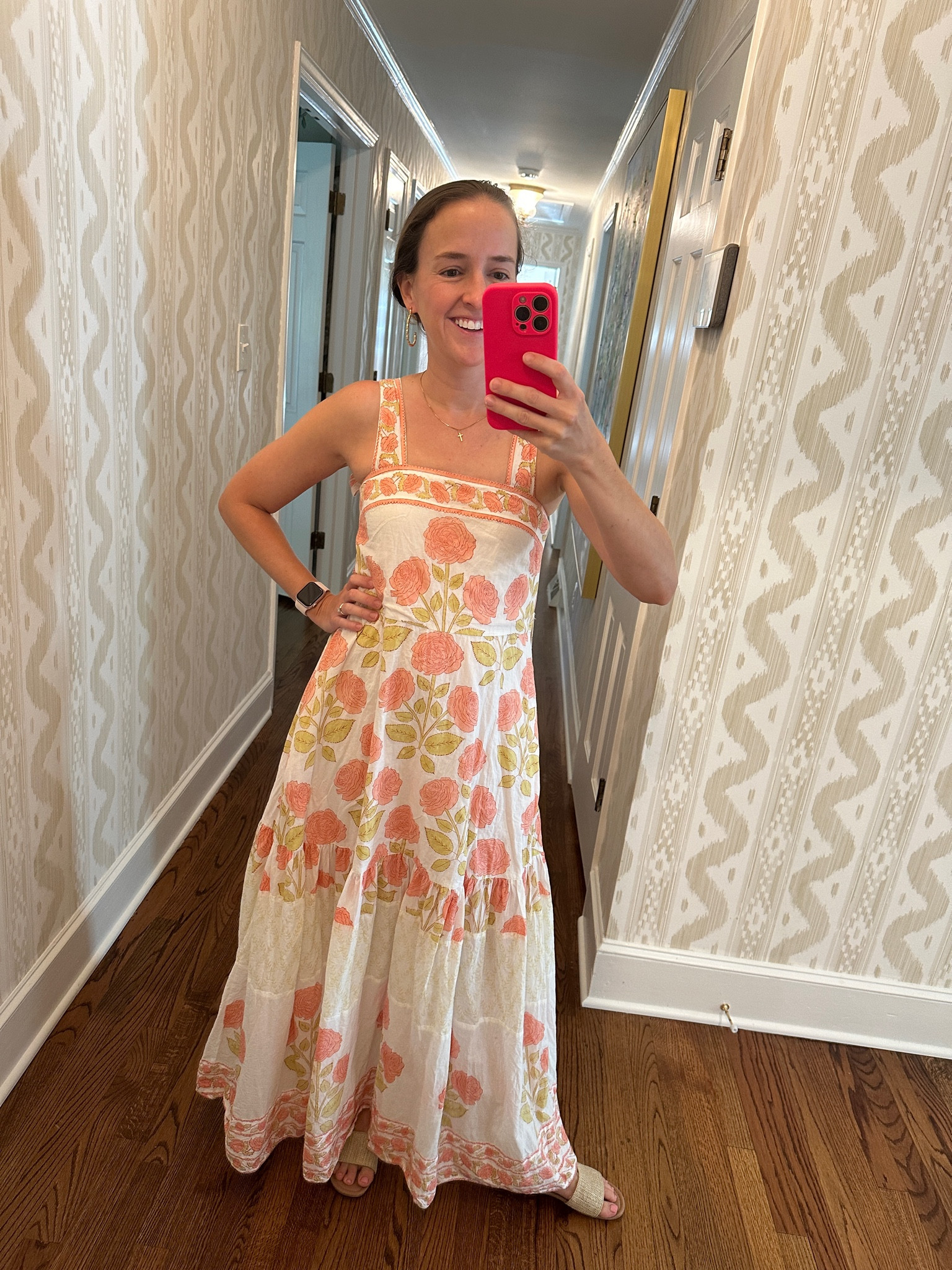 In today’s OOTD I splurged on the dress and saved big on these adorable raffia slides. I’m sensing a theme here with my wardrobe...