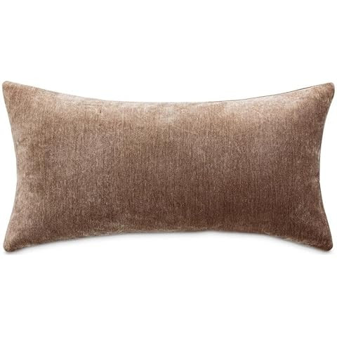 MICHAEL AMINI The Smith 13x24 Chenille Accent Pillow in Chocolate in Set of 2 | Amazon (US)