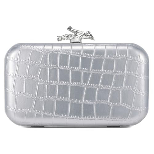 CHUNLI Clutch Purses for Women Evening/Wedding Chic Woven Bag Formal PU Leather Purse Designer Handbags for Women | Amazon (US)