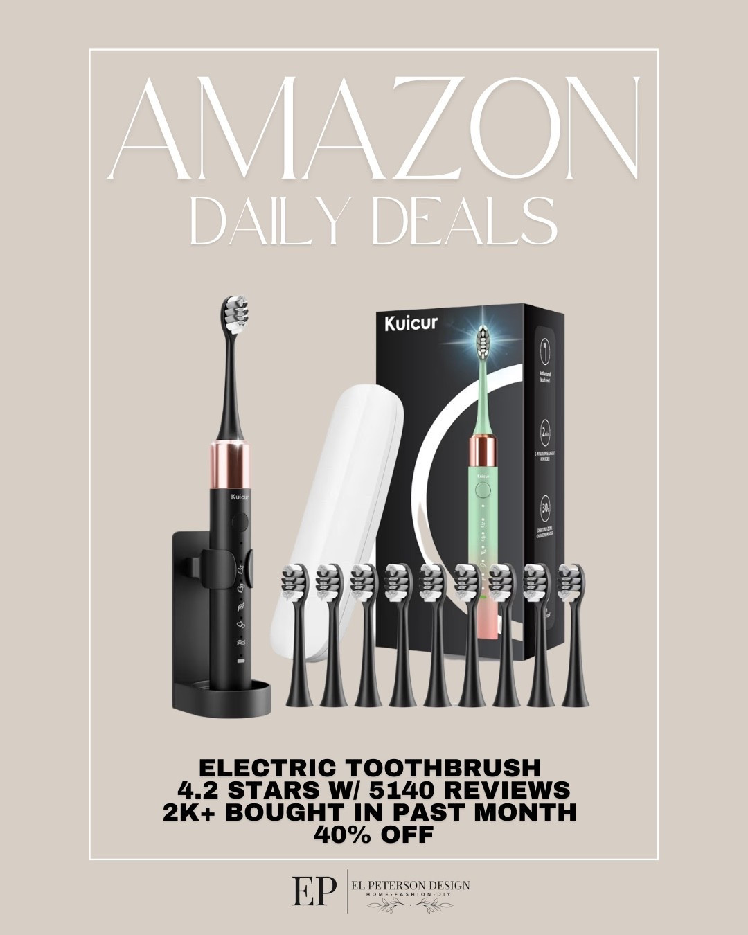Amazon Daily Deals
Electric toothbrush