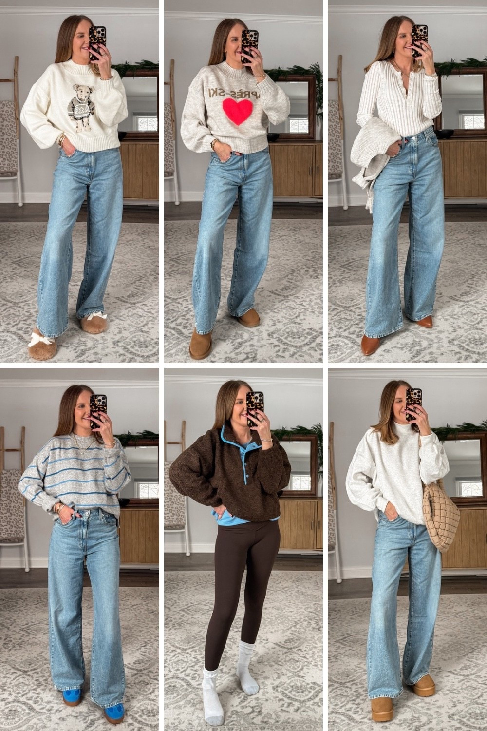 No one does winter cozy like @aerie 💙 Warm and comfy but still so on trend and effortless. And you can’t beat the sales👏🏼

Cozy and on trend winter outfits, teddy bear sweater, sores ski sweater, how to style, oversized sweatshirts, trending chocolate brown, over 40 style, styling fashion trends over 40, comfy chic style



#LTKGiftGuide #LTKFindsUnder50 #LTKSaleAlert